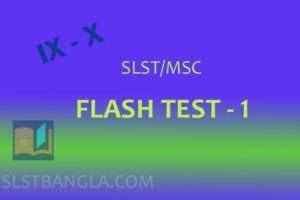 Read more about the article FLASH TEST – 1