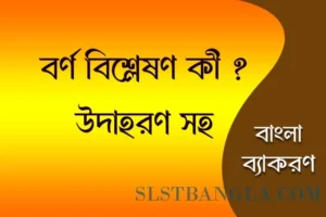 Read more about the article বর্ণ বিশ্লেষণ কাকে বলে | প্রচুর উদাহরণ সহ জানুন
